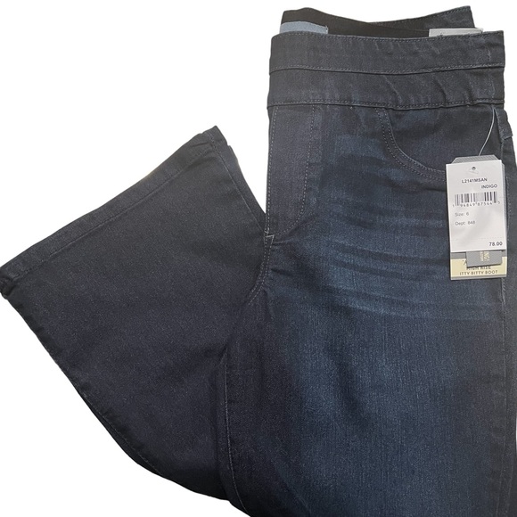 #24 ☑️Wit & Wisdom /Democracy Indigo HighRise Itty Bitty Boot Ab Solutions Jean - Picture 4 of 15